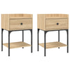 Nachttische Sonoma-Eiche Adreian 40,5x31x60cm (2 Stk., Holz)