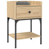 Nachttische Sonoma-Eiche Adreian 40,5x31x60cm (2 Stk., Holz)