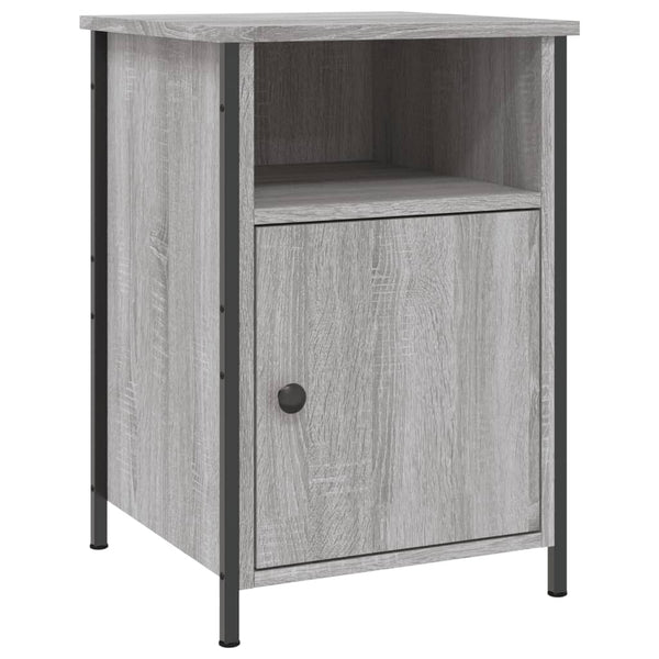 Nachttisch Mucherem Grau 40x42x60cm (Holz)