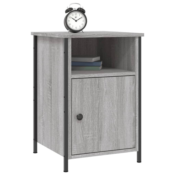 Nachttisch Mucherem Grau 40x42x60cm (Holz)