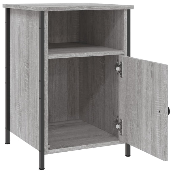 Nachttisch Mucherem Grau 40x42x60cm (Holz)