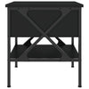 Schwarze Nachttische Terteleac 40x42x45cm (2 Stück, Holz)