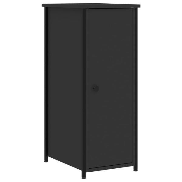 Schwarze Nachttische Rodika 32x42x80cm (2 Stück, Holz)