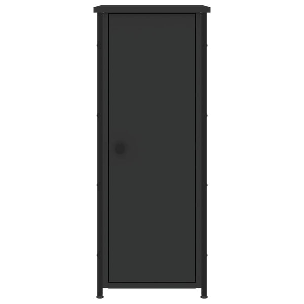 Schwarze Nachttische Rodika 32x42x80cm (2 Stück, Holz)
