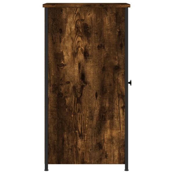 Nachttisch Rodika, 32x42x80cm, geräucherte Eiche (Holz)