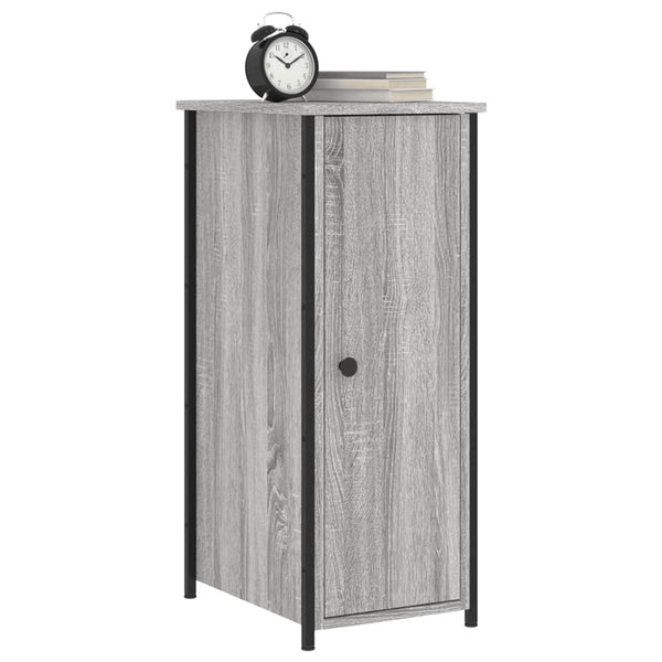 Graue Nachttische Rodika 32x42x80cm (2 Stück Sonoma Holz)