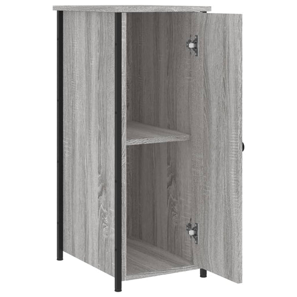 Graue Nachttische Rodika 32x42x80cm (2 Stück Sonoma Holz)