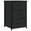 Nachttisch Litha 40x36x60cm, schwarz (Holz)