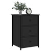 Nachttisch Litha 40x36x60cm, schwarz (Holz)