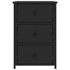 Nachttisch Litha 40x36x60cm, schwarz (Holz)