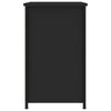 Nachttisch Litha 40x36x60cm, schwarz (Holz)