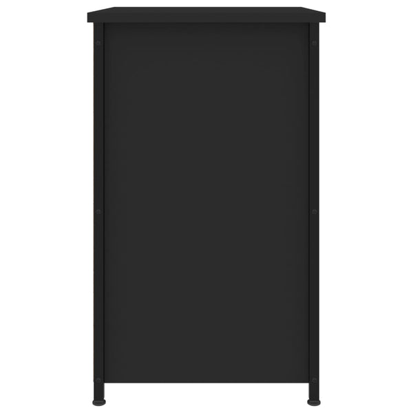 Nachttisch Litha 40x36x60cm, schwarz (Holz)