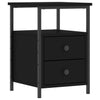 Nachttisch Carpov Schwarz 34x35,5x50cm (Holz)