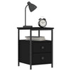 Nachttisch Carpov Schwarz 34x35,5x50cm (Holz)