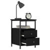 Nachttisch Carpov Schwarz 34x35,5x50cm (Holz)