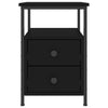 Nachttisch Carpov Schwarz 34x35,5x50cm (Holz)