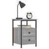 Nachtschrank Carpov 34x35,5x50cm (Holz) Grau