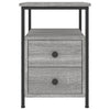 Nachtschrank Carpov 34x35,5x50cm (Holz) Grau