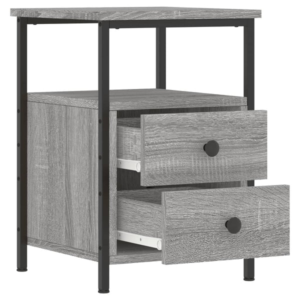 Nachtschrank Carpov 34x35,5x50cm (Holz) Grau