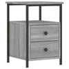 Graue Nachttische Carpov 34x35,5x50cm (2 Stk. Sonoma-Holz)