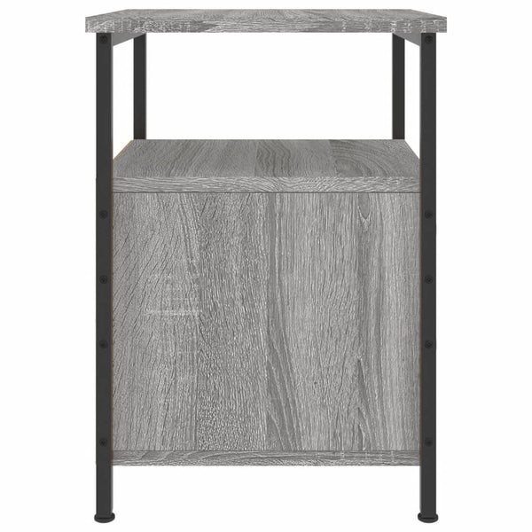 Graue Nachttische Carpov 34x35,5x50cm (2 Stk. Sonoma-Holz)