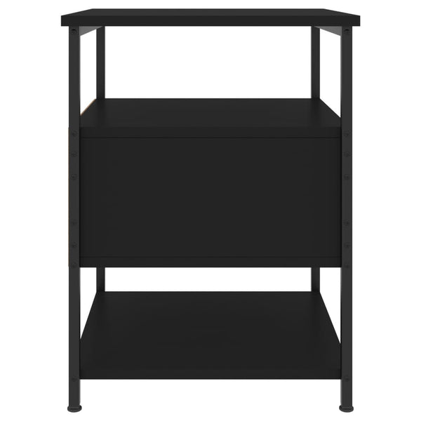 Schwarze Nachttische Lastuna 40x42x56cm (2 Stück Holz)