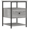 Graue Nachttische Lastuna 40x42x56cm (2 Stk. Holz)