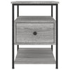 Graue Nachttische Lastuna 40x42x56cm (2 Stk. Holz)