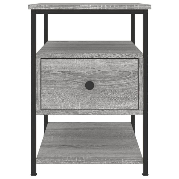 Graue Nachttische Lastuna 40x42x56cm (2 Stk. Holz)