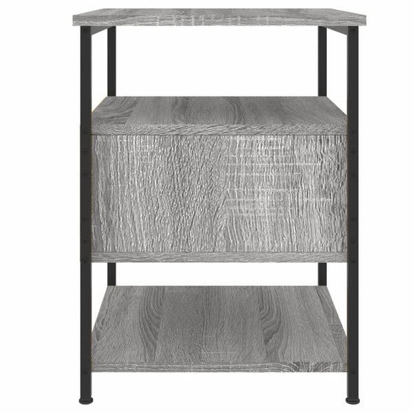 Graue Nachttische Lastuna 40x42x56cm (2 Stk. Holz)