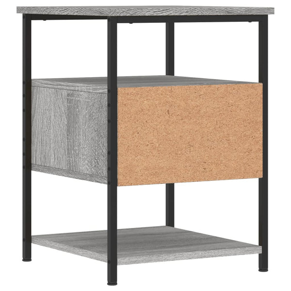 Graue Nachttische Lastuna 40x42x56cm (2 Stk. Holz)