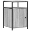 Grauer Nachttisch Eduart 40x42x60cm (Holz)