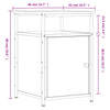 Grauer Nachttisch Eduart 40x42x60cm (Holz)
