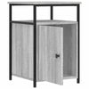 Grauer Nachttisch Eduart 40x42x60cm (Holz)