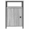 Grauer Nachttisch Eduart 40x42x60cm (Holz)