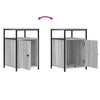 Grauer Nachttisch Eduart 40x42x60cm (Holz)