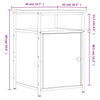 Nachttische grau Eduart 40x42x60cm (2 Stk. Sonoma-Holz)