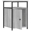 Nachttische grau Eduart 40x42x60cm (2 Stk. Sonoma-Holz)