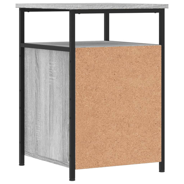 Nachttische grau Eduart 40x42x60cm (2 Stk. Sonoma-Holz)