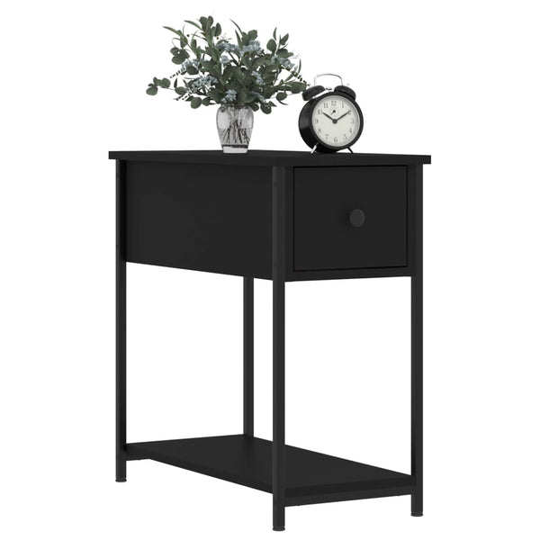 Musta yöpöydät Rotila 30x60x60cm (2 kpl puinen)