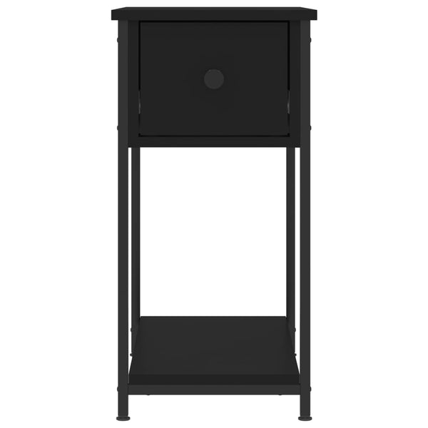 Musta yöpöydät Rotila 30x60x60cm (2 kpl puinen)