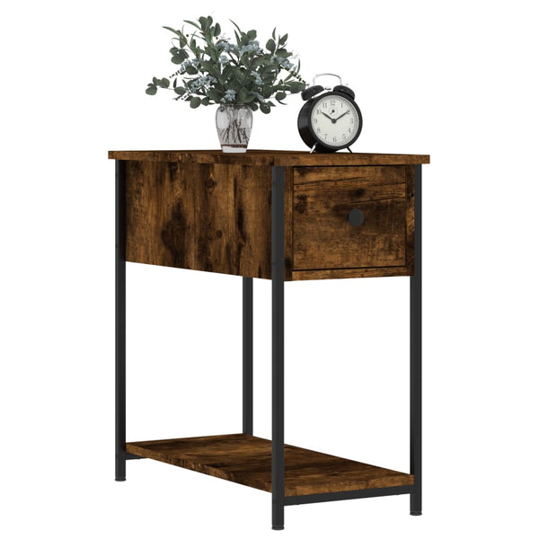 Räuchereiche Nachttisch Rotila 30x60x60cm (Holz)
