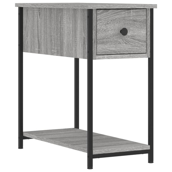 Graue Nachttische Rotila 30x60x60cm (2 Stück Sonoma Holz)