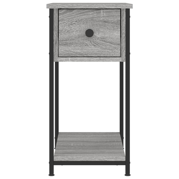 Graue Nachttische Rotila 30x60x60cm (2 Stück Sonoma Holz)