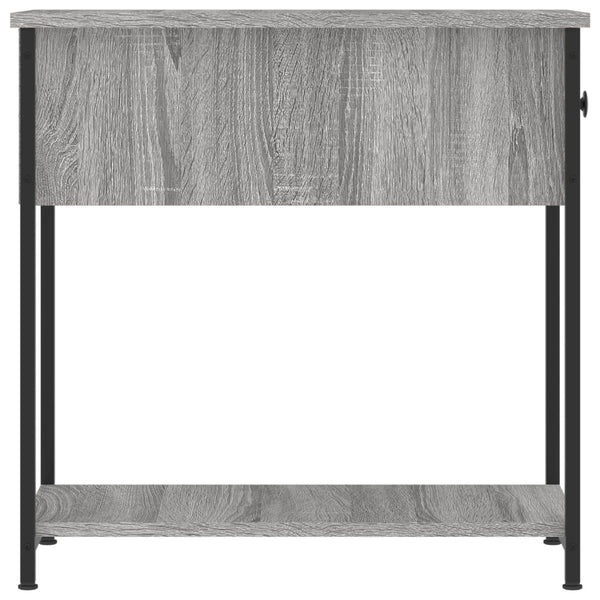 Graue Nachttische Rotila 30x60x60cm (2 Stück Sonoma Holz)