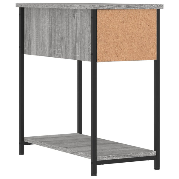 Graue Nachttische Rotila 30x60x60cm (2 Stück Sonoma Holz)