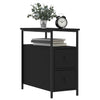 Nachtschrank Gertrut schwarz 30x60x60cm (Holz)