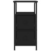 Nachtschrank Gertrut schwarz 30x60x60cm (Holz)
