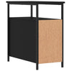 Nachtschrank Gertrut schwarz 30x60x60cm (Holz)