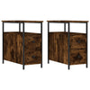 Nachttische Gertrut aus Raucheiche 30x60x60cm (2 St., Holz)